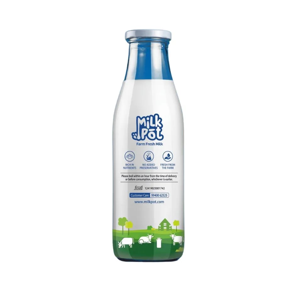 Farm Fresh Cow Milk 500ml (500 ml)